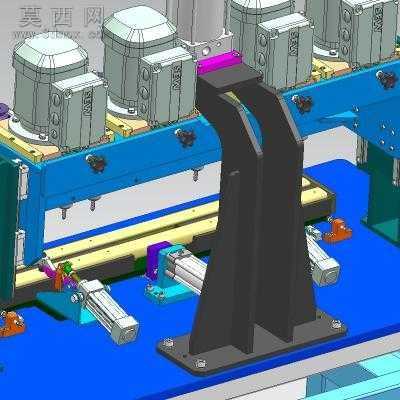 多工位自动型材钻孔机 3D模型