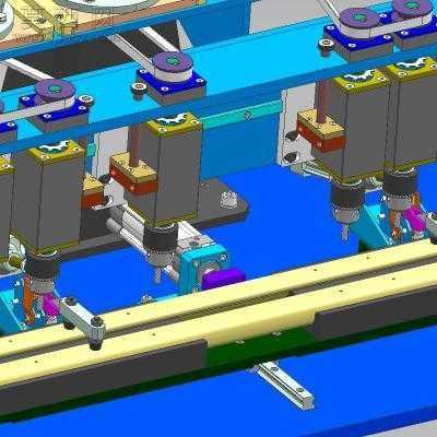 多工位自动型材钻孔机 3D模型