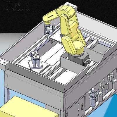 机器人打磨图纸 3D模型