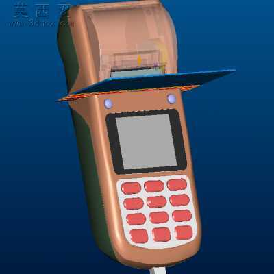pos机金融POS刷卡机 3D模型