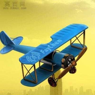双翼飞机 3D模型