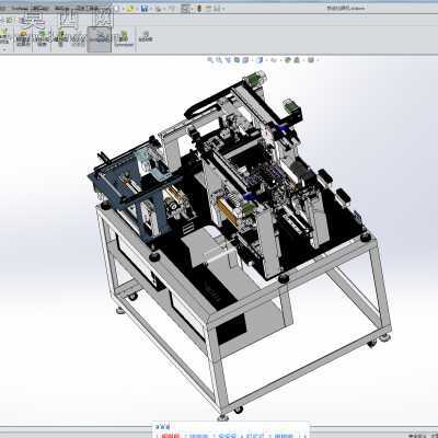 自动化焊机上下料、传送、焊接自动化一体机 3D模型