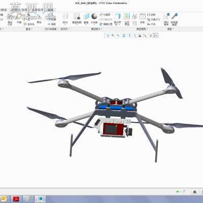 4轴飞行器 3D模型