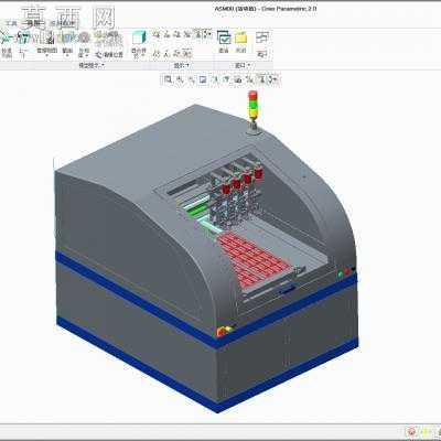 智能卡超声波天线绕线机 3D模型