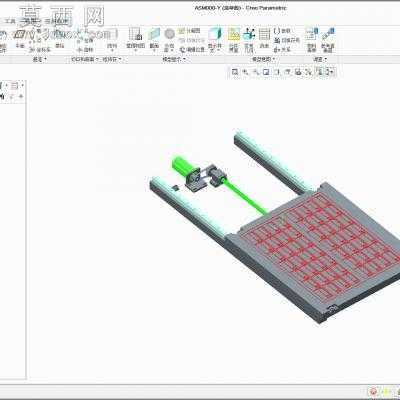 智能卡超声波天线绕线机 3D模型