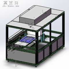 非标设备凹光栅超声波清洗机 3D模型