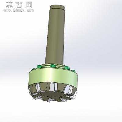 Φ77毫米负前角端铣刀 3D模型