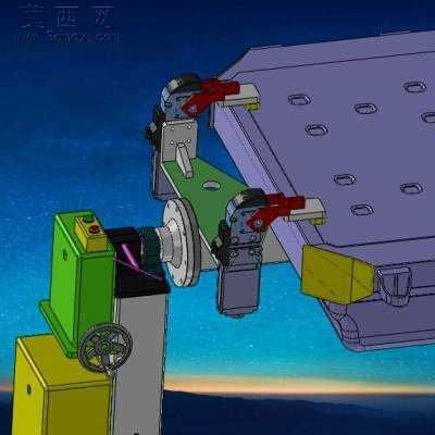 底板夹紧装置设备 3D模型