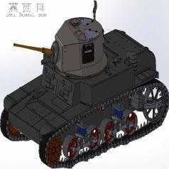M3斯图尔特坦克 3D模型