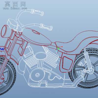 摩托车--hai 3D模型