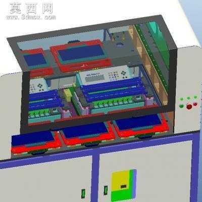 全自动IC烧录机 全套 3D模型