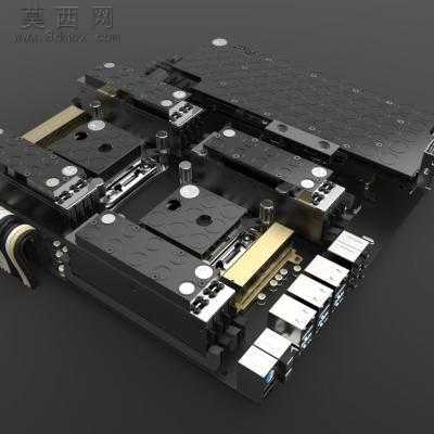 华硕- z10pe d16 主板 3D模型,Sl