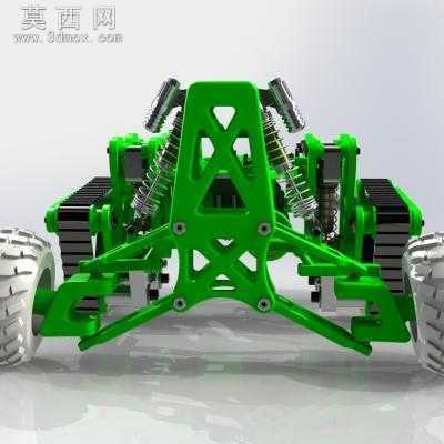 混合动力越野车设计SolidWorks2013 3D模型