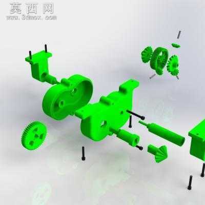 混合动力越野车设计SolidWorks2013 3D模型