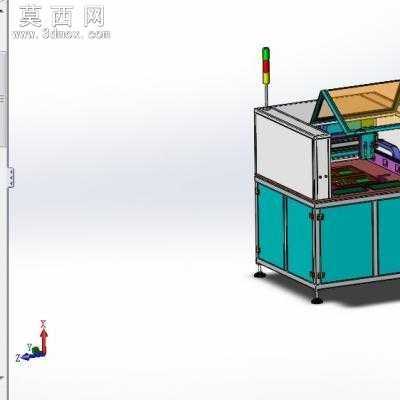 IC全自动烧录机带贴片贴装等功能 3D模型SolidEdgeSketchUp设计,