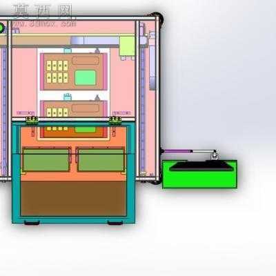 IC全自动烧录机带贴片贴装等功能 3D模型SolidEdgeSketchUp设计,