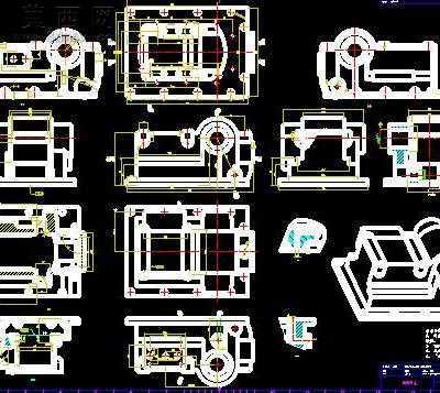 提升器壳体 CAD图纸