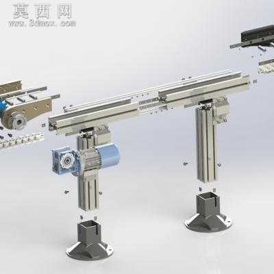 经典的输送带装置 3D模型