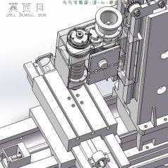 工作台不升降铣床 3D模型