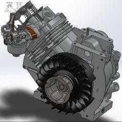 单缸四冲程汽油机布里格斯斯特拉顿发动机 3D模型
