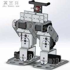 双脚步行机器人两脚机器人SW模型 3D模型