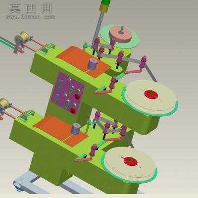 卧式双层收料架冲压行业 3D模型