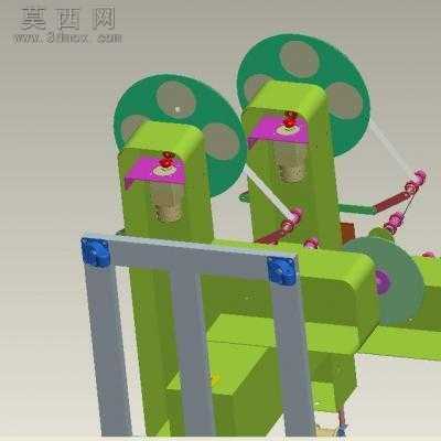 卧式双层收料架冲压行业 3D模型