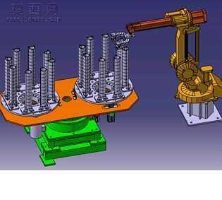 自动上料装置两级旋转大量储料 3D模型