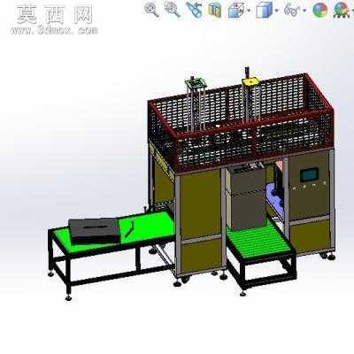 非标装箱上下料机械手设备 3D模型