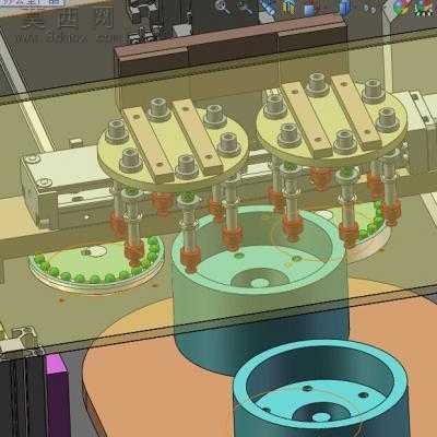 轴承钢珠、波珠自动组装机 3D模型