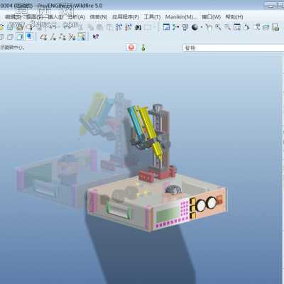 4轴点胶机桌上型 3D模型