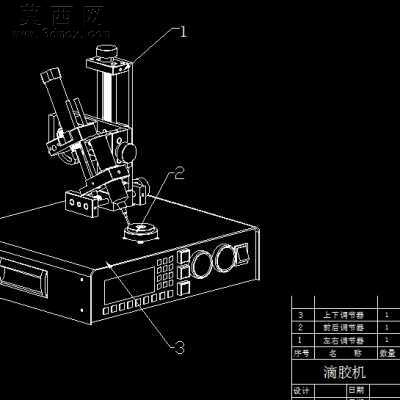 4轴点胶机桌上型 3D模型