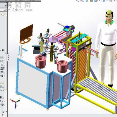 全自动按钮装配机 3D模型
