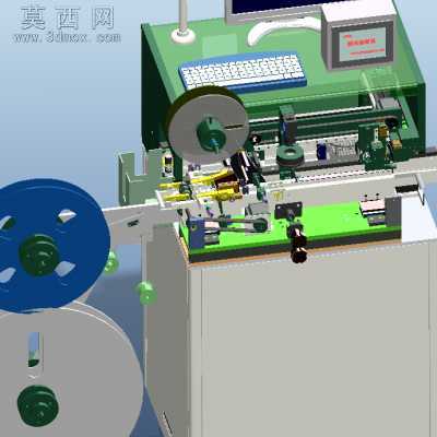 在线式SMT输送包装机电子元件检测编带包装机 3D模型