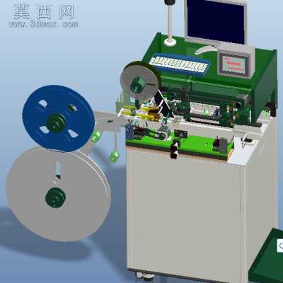 在线式SMT输送包装机电子元件检测编带包装机 3D模型