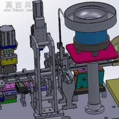 第二代RP10电阻片组装测试机 3D模型