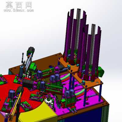 半导体晶体管锁散热片设备散热片自动锁螺丝机 3D模型