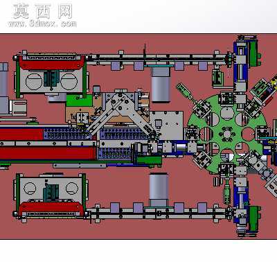 USB全自动组装机 3D模型