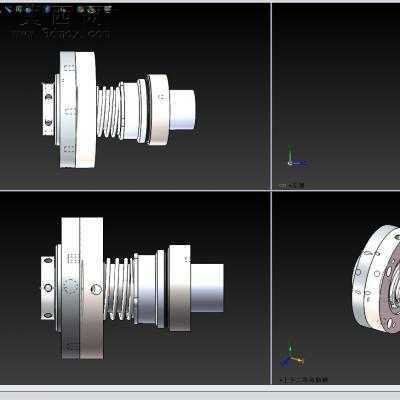 单端面机械密封 3D模型