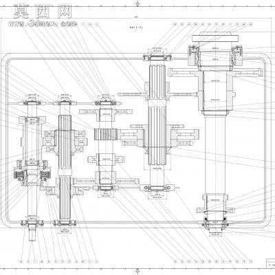 24级机床变速箱设计 3D模型