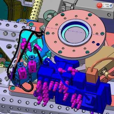汽车引擎盖双面机器人抓手模块化设计 3D模型