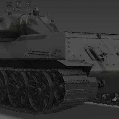 T34重型坦克 SW设计 3D模型