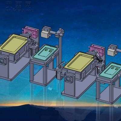 手机盒贴标机 3D模型