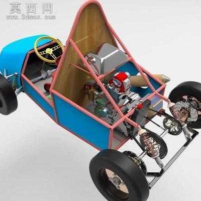 混合动力卡丁车SW设计 3D模型