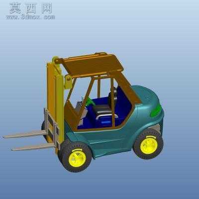 叉车起重机 3D模型