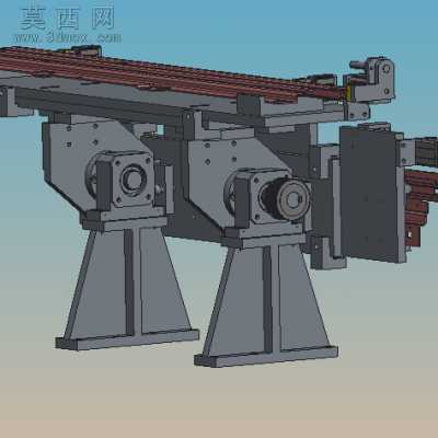 汽车天窗导轨锯切倒角机 3D模型