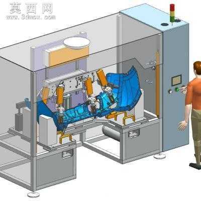 超声波焊接机焊接后保险杠+倒车雷达支架 3D模型