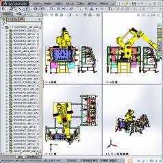 汽车挡风玻璃机器人自动化密封机 3D模型