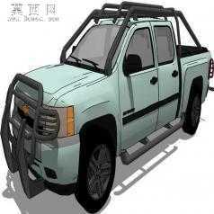 2007款雪佛兰Silverado皮卡车 3D模型