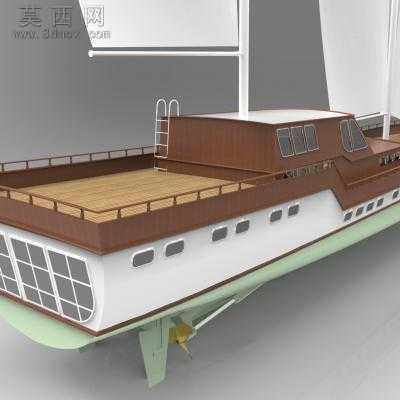 Turkey土耳其的Gulet木制帆船3D图纸 3D模型3dsMax,3DM